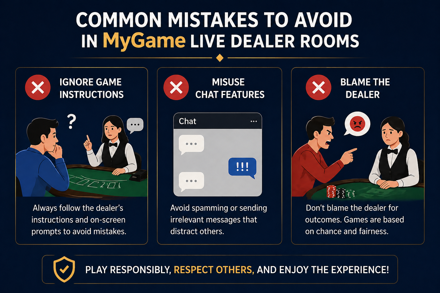 MyGame - Common Mistakes to Avoid in MyGame Live Dealer Rooms - mygame88a