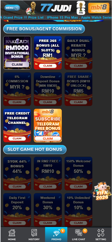 77Judi - Promotion - mygame88a