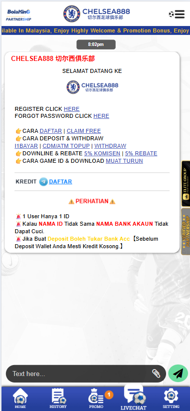 Chelsea888 - Livechat - mygame88a