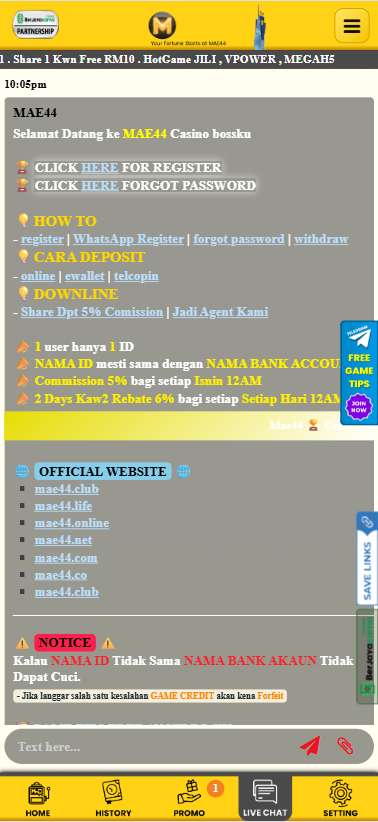 MAE44 - Livechat - mygame88a