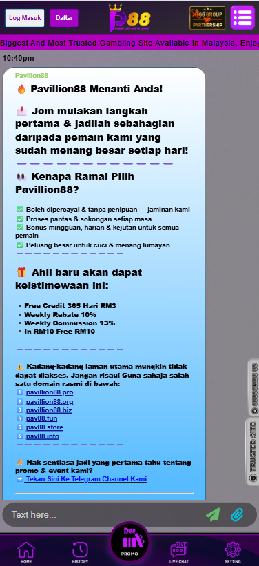 Pavilion88 - Livechat - mygame88a