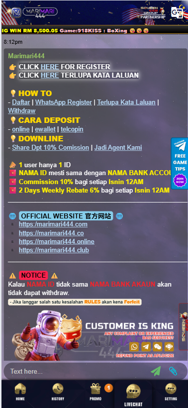 Marimari444 - Livechat - mygame88a
